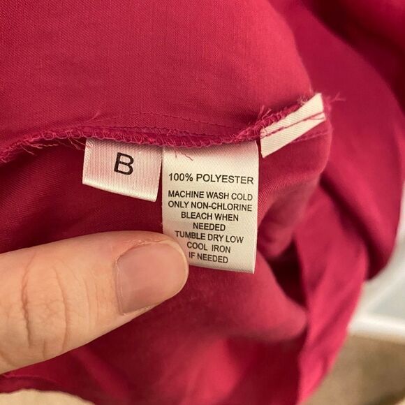 Ann Taylor Loft hot pink top with ruffle detail size L - Picture 7 of 11